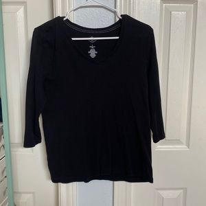 St. John’s bay 3/4 sleeve shirt. Size L